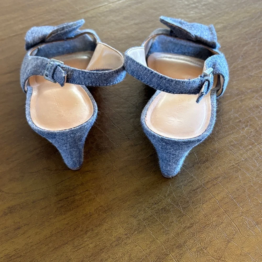 Naturalizer Women's Denim Blue Slingback Shoes - Picture 5 of 7